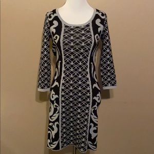 Pink Rose Sweater Dress